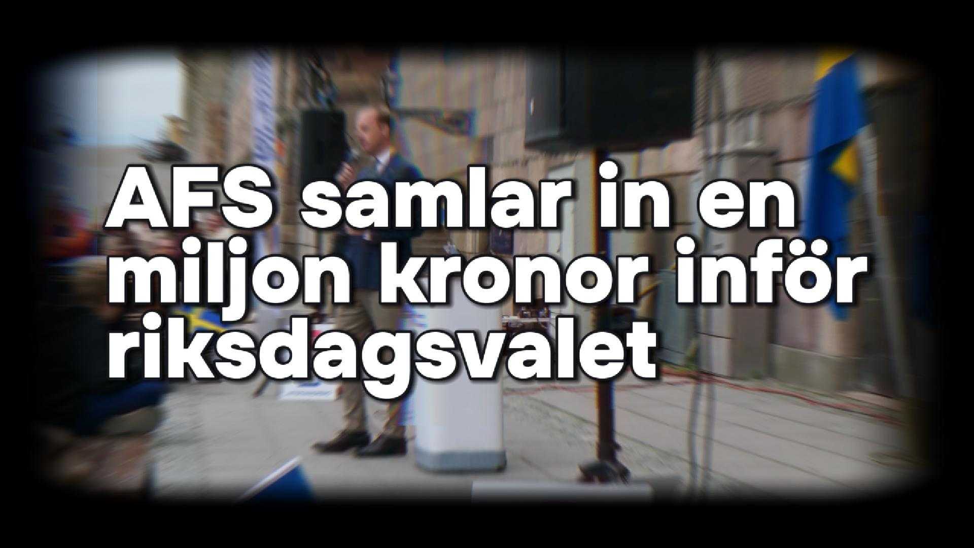 AFS lanserar valfond inför riksdagsvalet